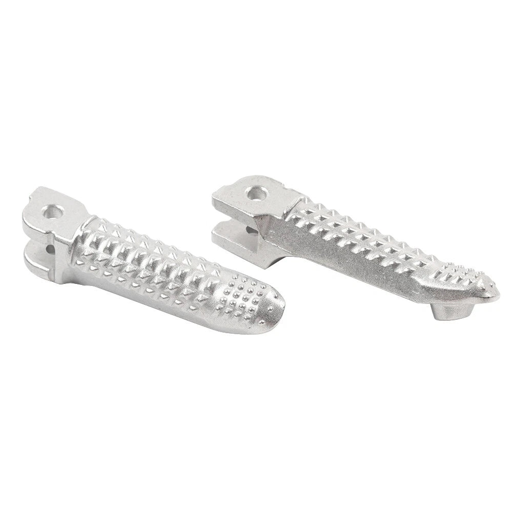 Pair Silver Front Driver Foot Pegs Footrest Pedals For BMW R nineT 2020-2024
