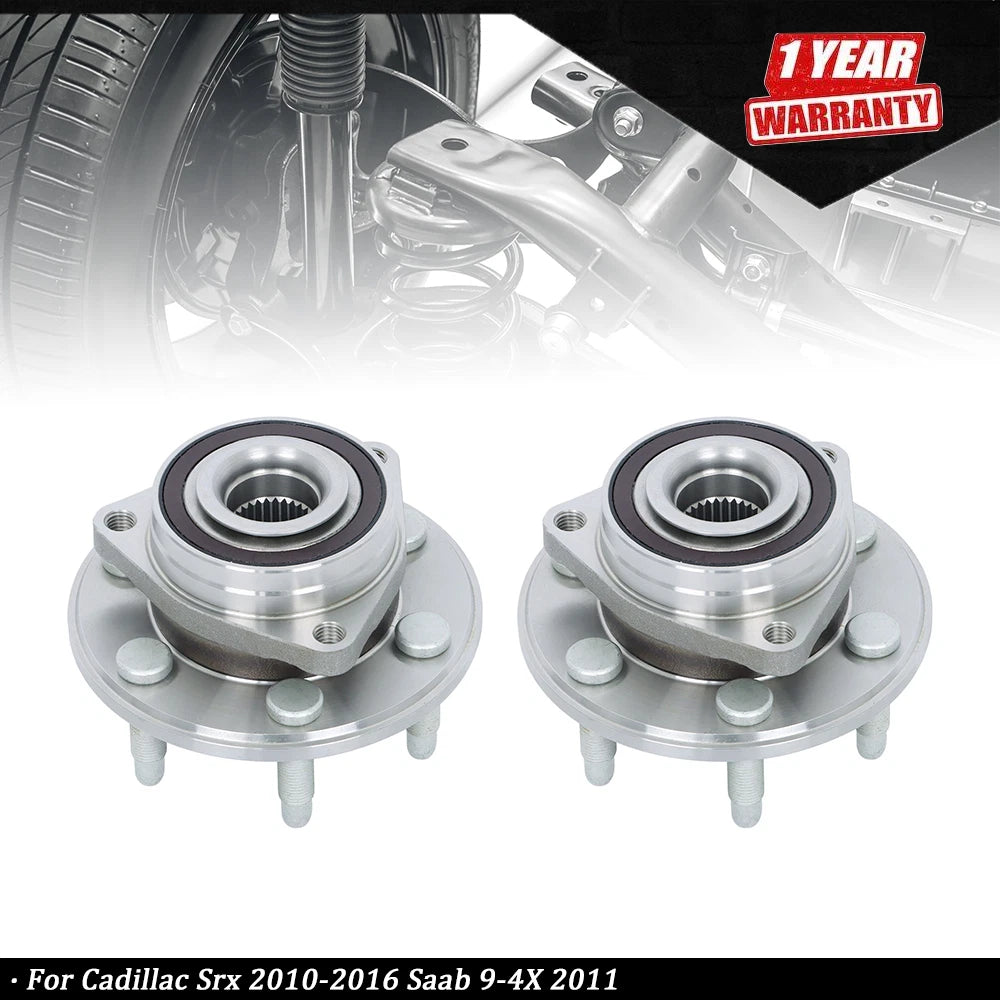 2X Front or Rear Wheel Hub Bearing for Cadillac SRX (2010–2016) Saab 9-4X (2011)