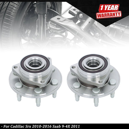 2X Front or Rear Wheel Hub Bearing for Cadillac SRX (2010–2016) Saab 9-4X (2011)