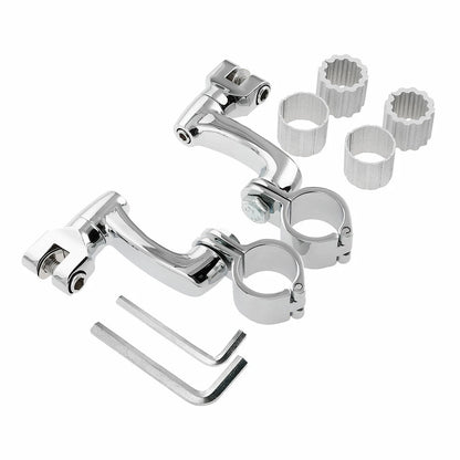 Highway Footpeg Pegs Mount for Harley Road Glide (22mm, 25mm, 32mm, 35mm) Chrome