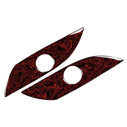 Front Seat Side Panel Cover Trim for Benz C Class W205 (2015–2021) Fire Red