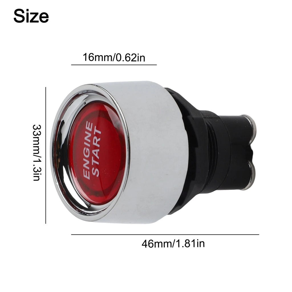 Ignition Button for Car Engine 12V 24V (Compatible with Multiple Models)