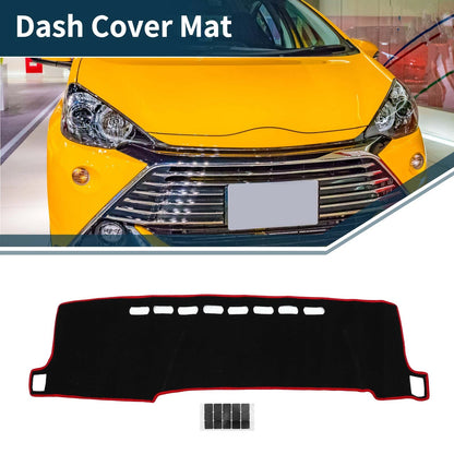 Dashboard Dash Cover Mat Replacement for Toyota Aqua NHP 11-21 with Sticker
