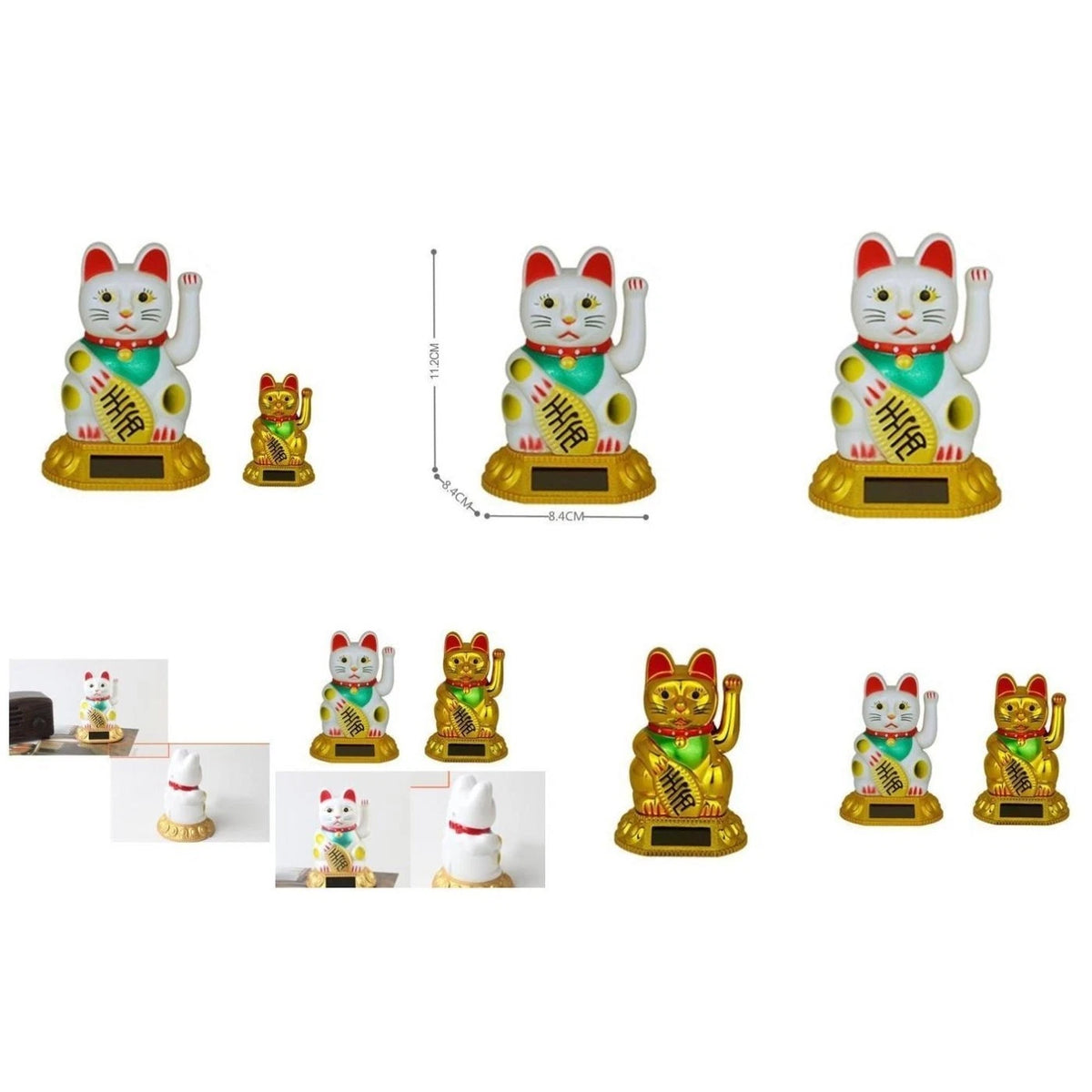 Solar Powered Lucky Cat for Fortune Cats