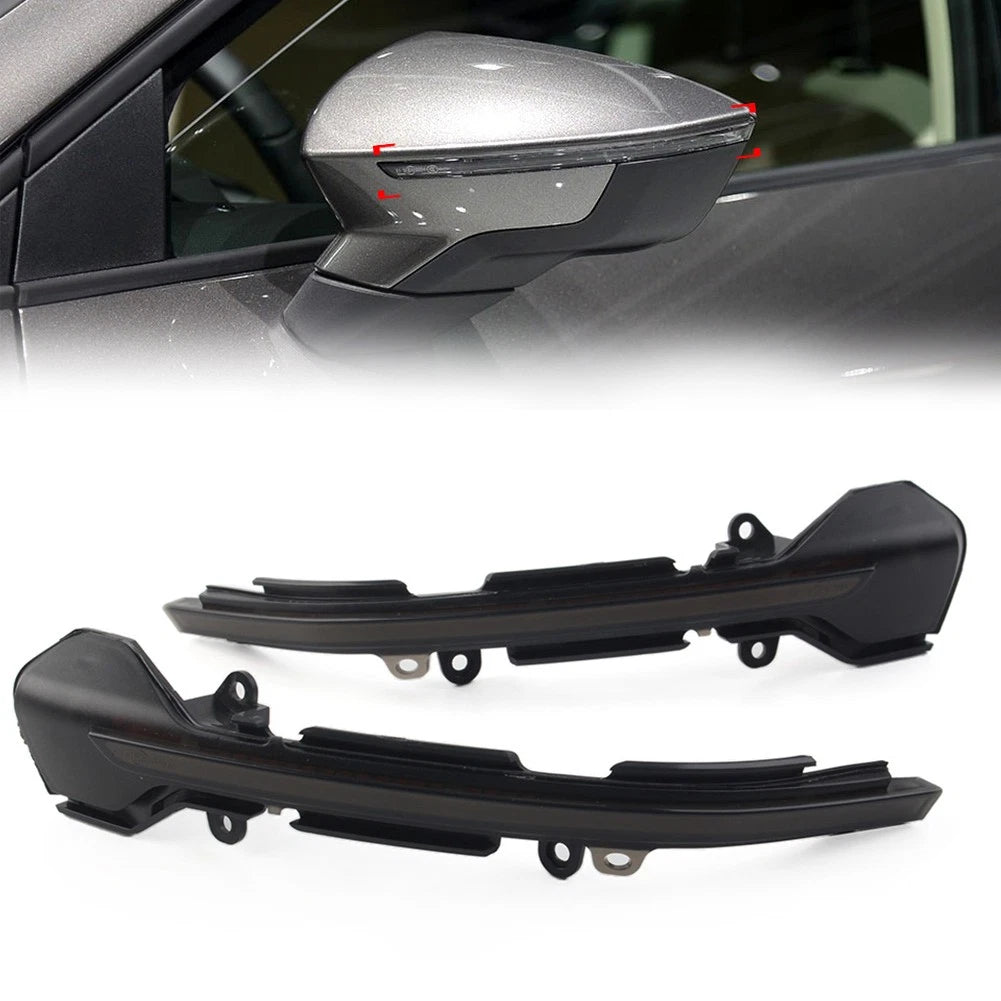 Dynamic LED Turn Signal Blinker Mirror Flasher Light For SEAT Leon Ibiza Arona