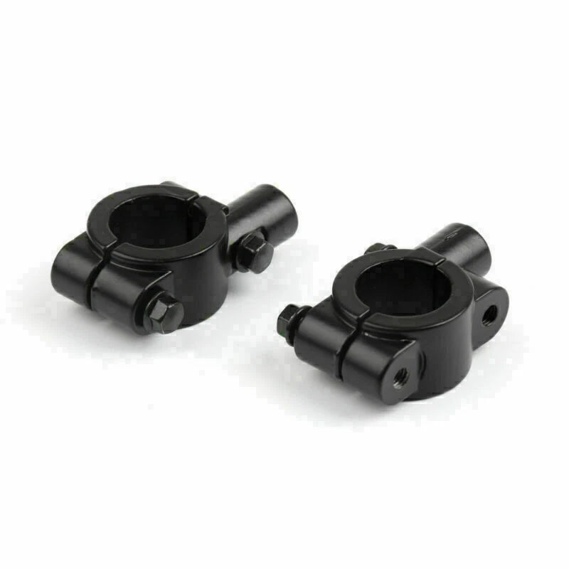 Handlebar Mirror Mount Clamp Adapter for Motorcycle 7/8" (10MM Thread)