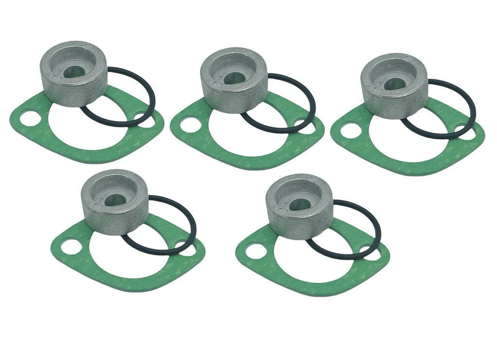 Set of 5 Round Zinc Anodes for Suzuki Outboard Motor (55321-87J01, 55321-87J00)