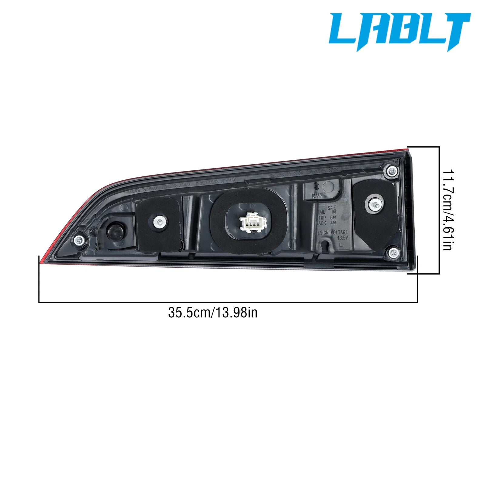 LED Inner Driver Left Side Tail Light for Honda Pilot (2019–2022)