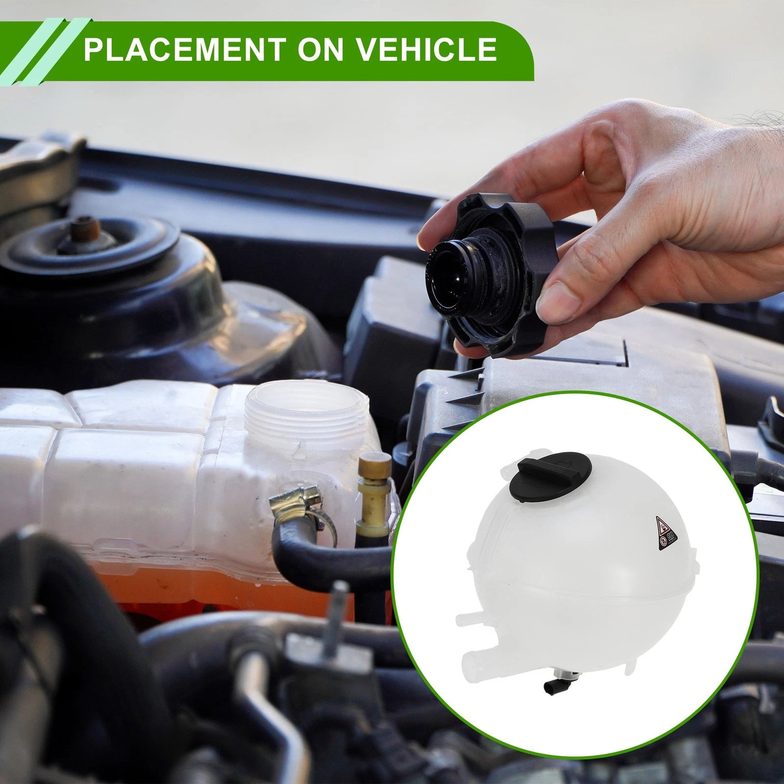 Coolant Expansion Tank With Cap for Mercedes-Benz Viano (2011–2014)