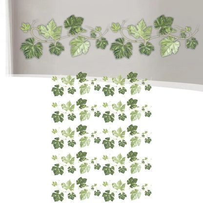 Vibrant Ivy Green Wall Stickers for Home Decor Enhancement