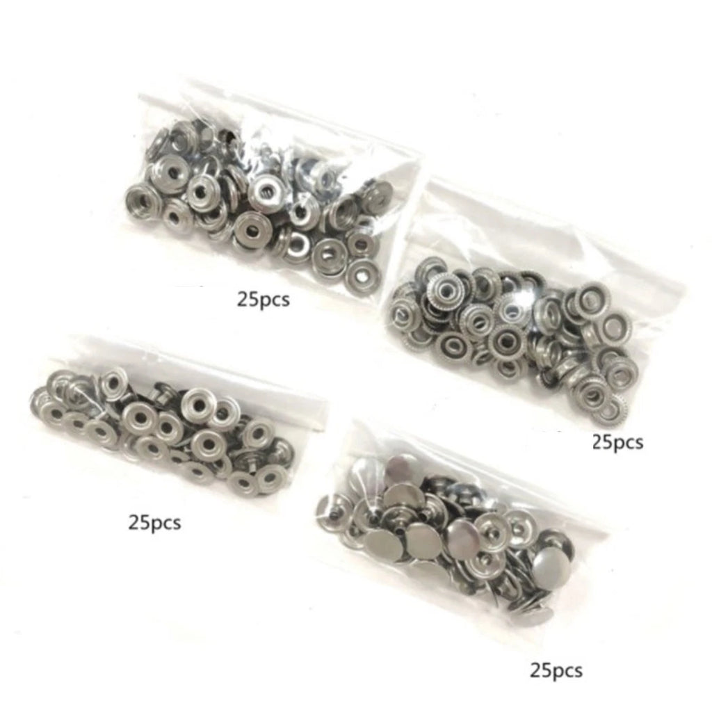 15mm Fastener Snap Kit for Marine Canvas, Leather, Jeans (Universal)