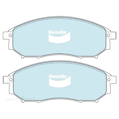 Set of 4 Bendix Front Disc Brake Pads for Nissan Murano Z51 (2011–2016)