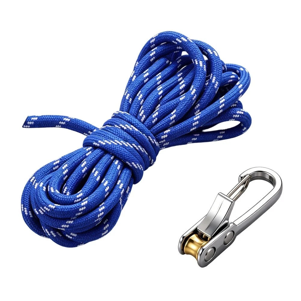 Rope Tightener with Hook for Outdoor Securing Use
