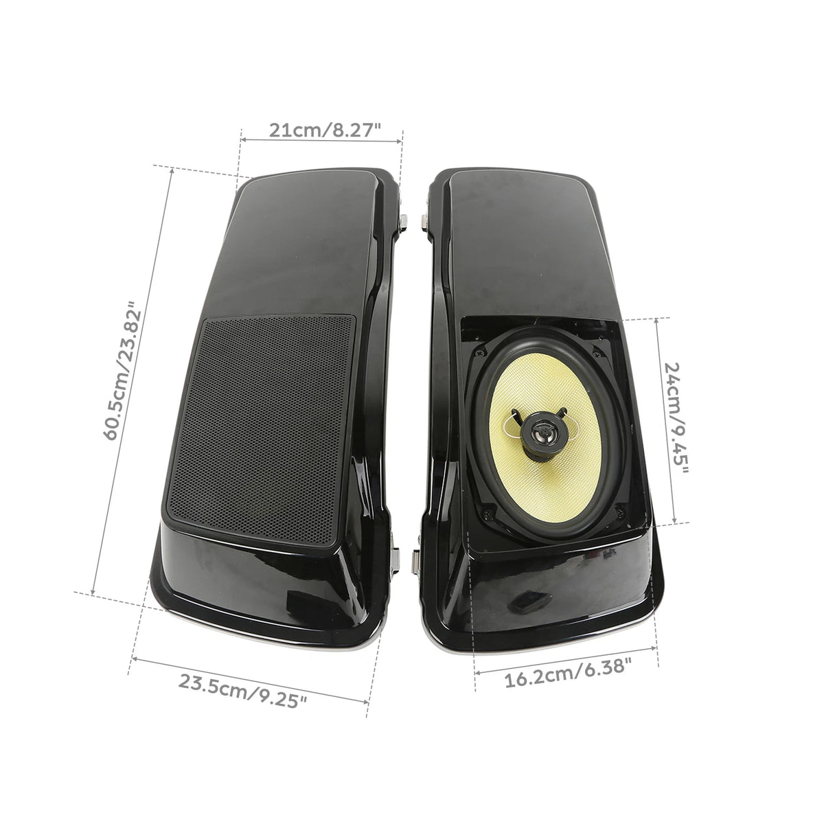 6"x 9" Saddlebags Lid + Speakers for Harley Touring Models