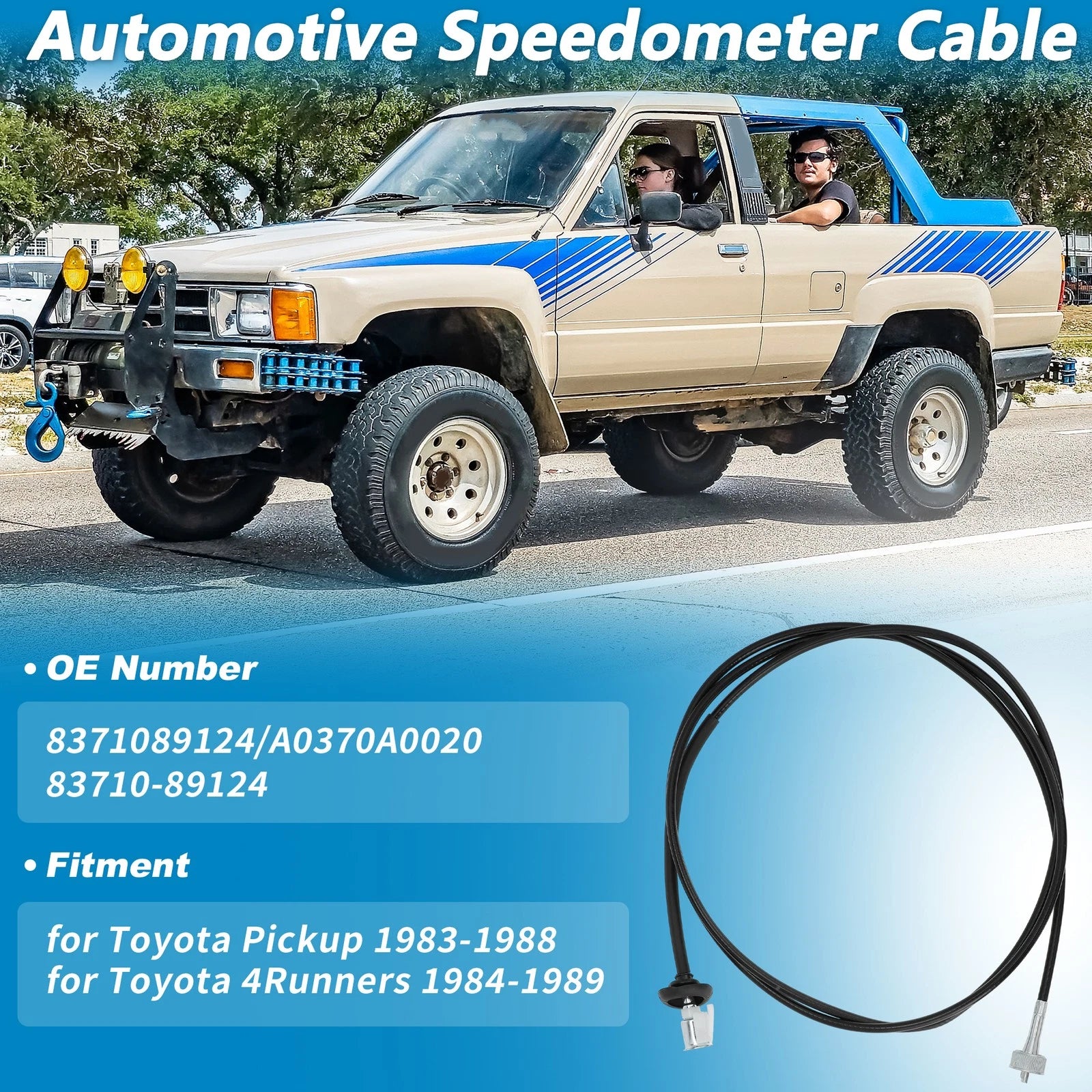 Speedometer Cable Replacement for Toyota Pickup 4Runner (1984–1988)