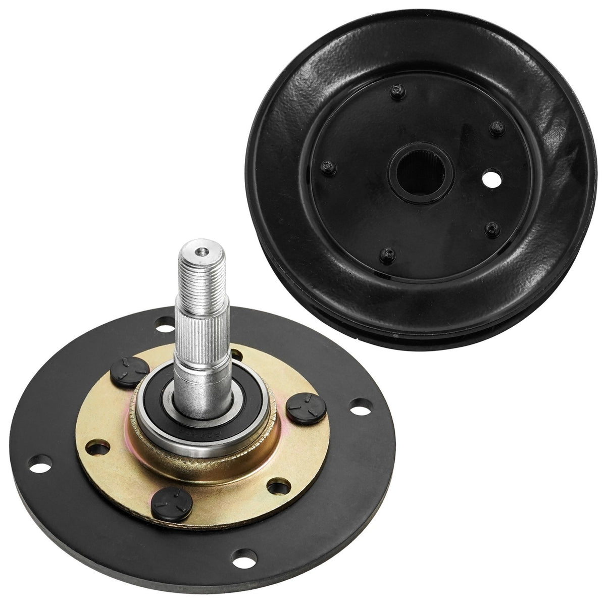 Deck Spindle and Pulley Replacement for White Outdoor LT-135 LT-145 (42") (2008–2018)