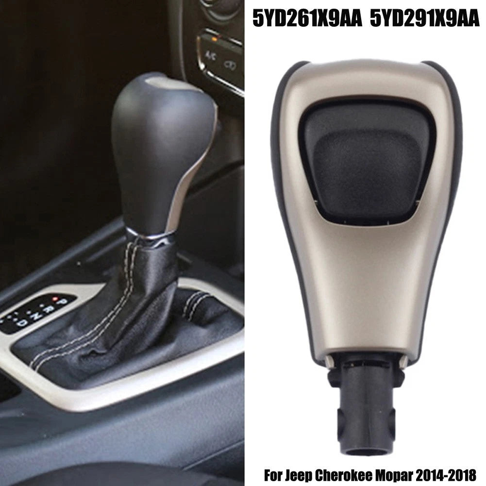 Car Shift Knob Black ABS for Jeep For Cherokee 2014 to 2018 with OEM 5YD261X9AA
