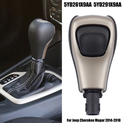 Car Shift Knob Black ABS for Jeep For Cherokee 2014 to 2018 with OEM 5YD261X9AA