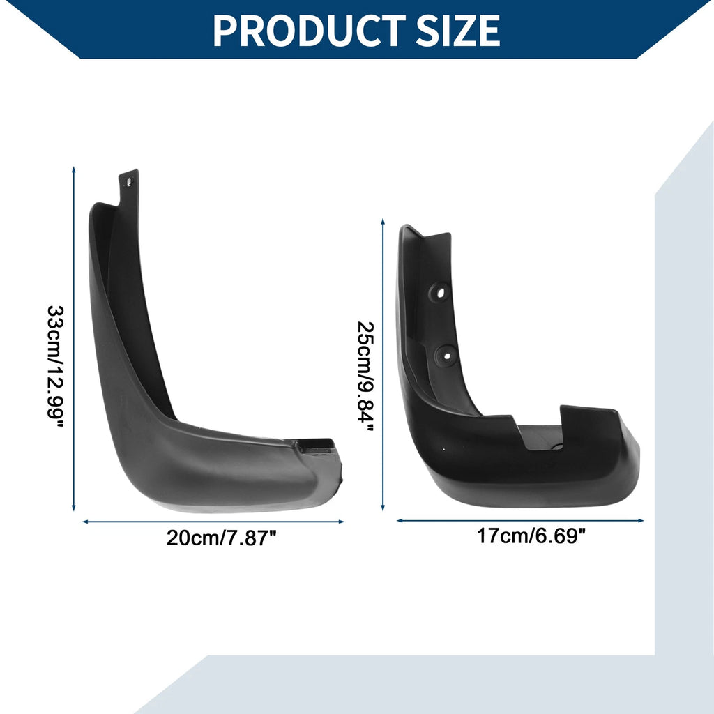 Mud Flaps Splash Guards Front & Rear for Honda Fit Hatchback (2008–2010)