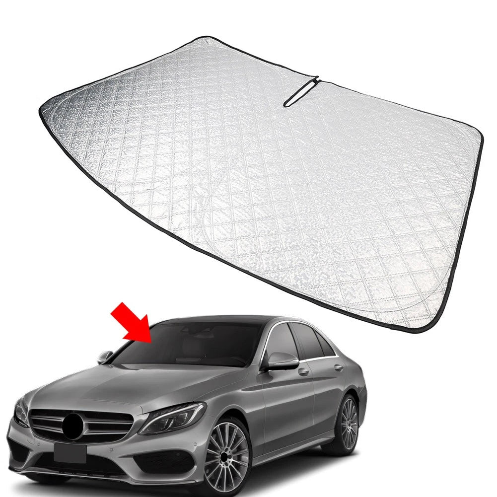 Foldable Windshield Sun Shade for Mercedes Benz C Class W205 (2015–2021)