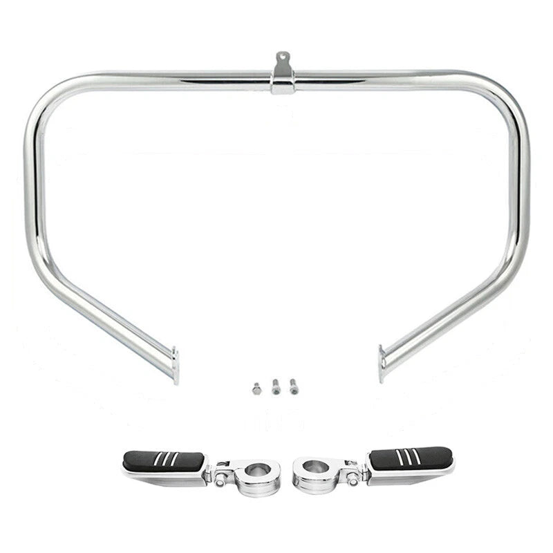 Chrome Highway Engine Guard Bar & Footpeg Peg for Harley Electra Glide (2009–2024)