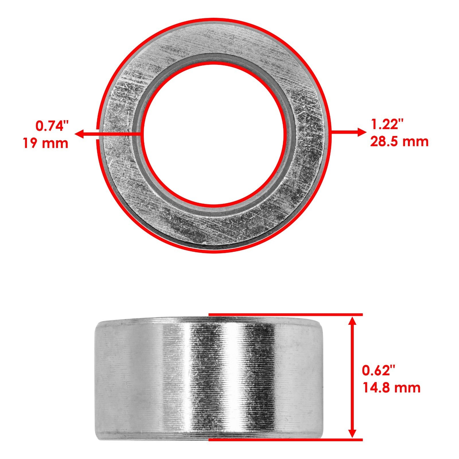 Wheel Bushing Replacement for Exmark Toro FMD604 LZ26KC604 (7423) (Qty 4)