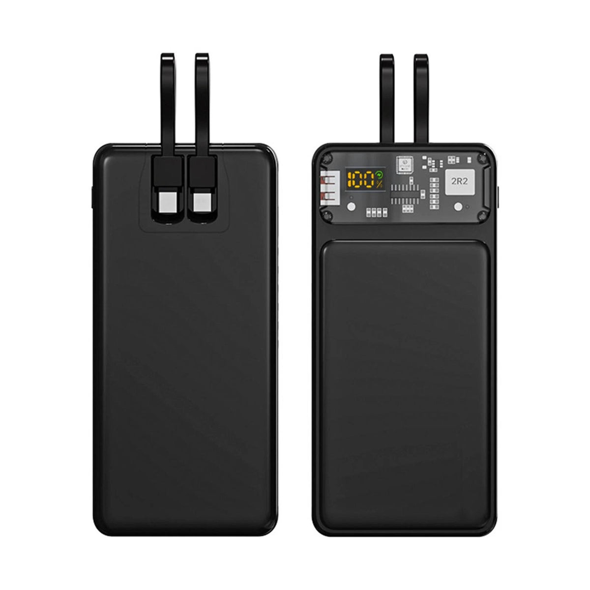 2-Slot LCD Digital Display Battery Quick Charge Power Bank Shell DIY Kit