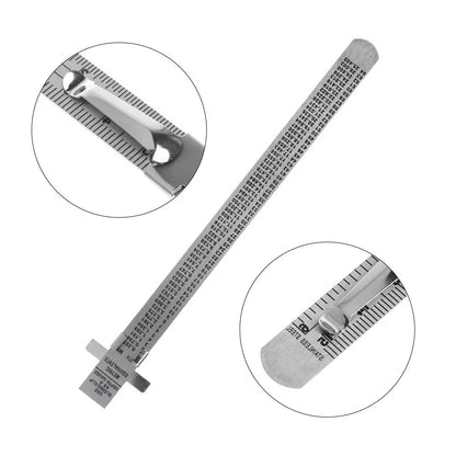 Compact Ruler Metric and Imperial with Etched Increments