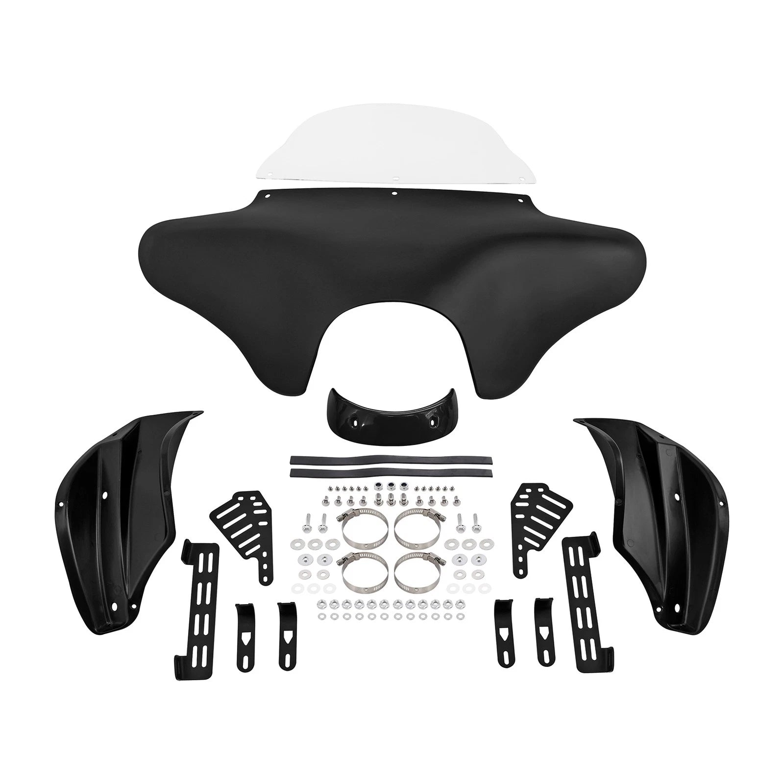 Matte Black Batwing Fairing w/ Windshield for Harley Softail (2005–2023)