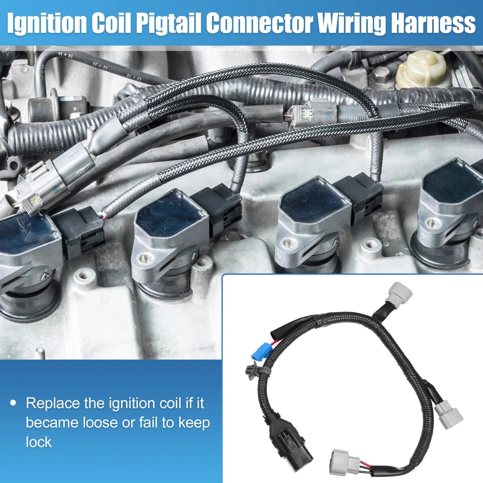Ignition Coil Wire Harness Replacement for Kia Sorento for Hyundai Terracan (2002–2010)