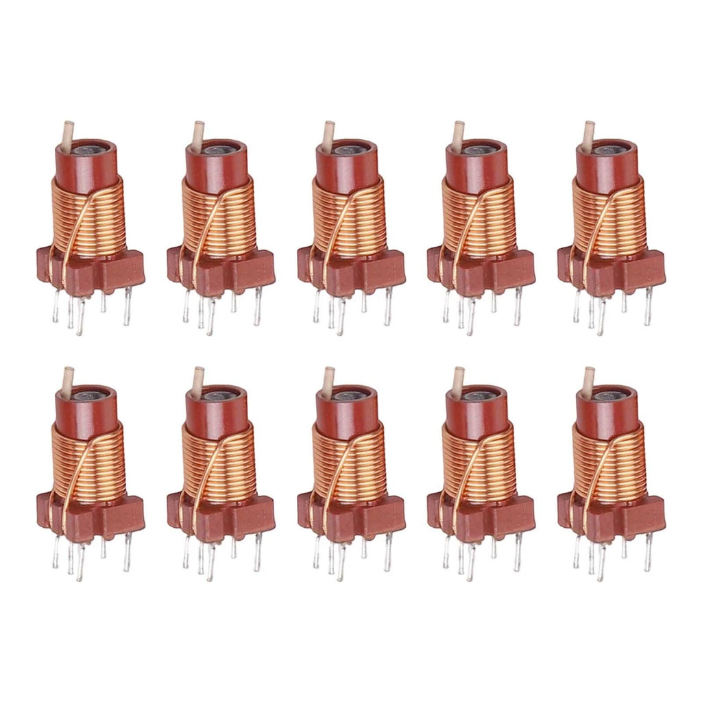 10X Adjustable Ferrite Core Inductor 0.6-1.7uH for Various Applications