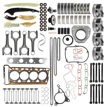 Engine Overhaul Rebuild Pistons & Rods Kit for Audi VW 2.0 TFSI (2008–2016)