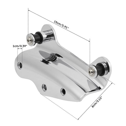 Set of 4 Docking Hardware Kit for Harley Road Street Glide (2009–2013) Chrome