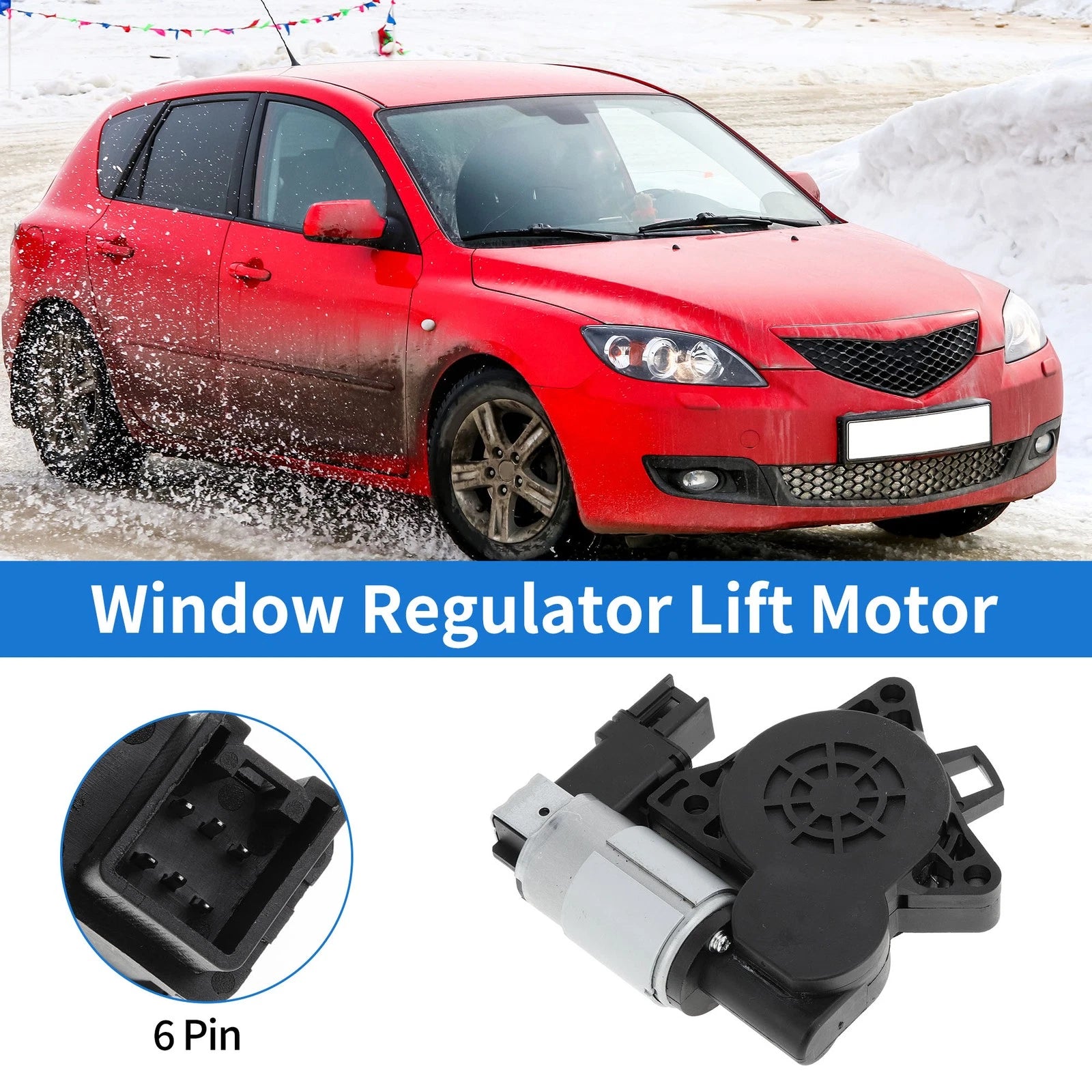 Power Window Regulator Lift Motor Replacement for Mazda 3 (2004–2009)