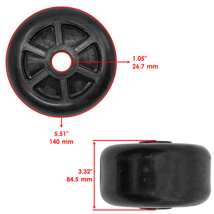 Deck Wheels Kit for John Deere Z720E Z730M Z735E Z740R Z760R (2016–2020)