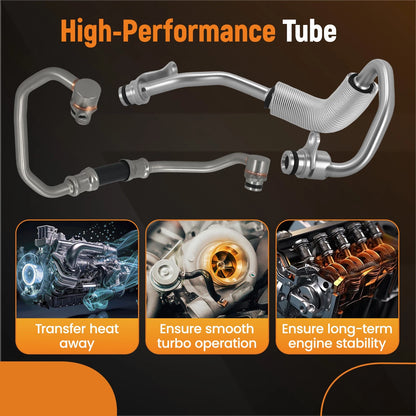 Left Turbo Coolant Hoses for BMW 135i Z4 E89 740i 740Li 335i (2006–2013)