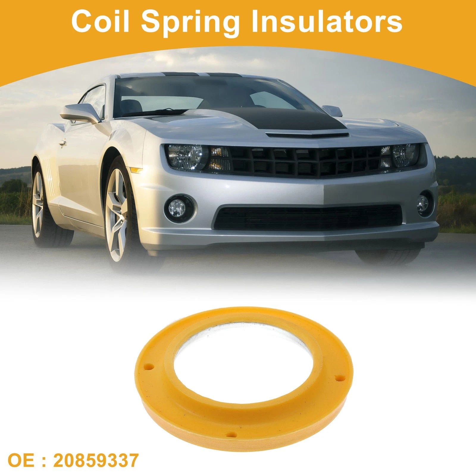 Front Upper Coil Spring Insulator Replacement for Chevrolet Camaro (2010-2015)