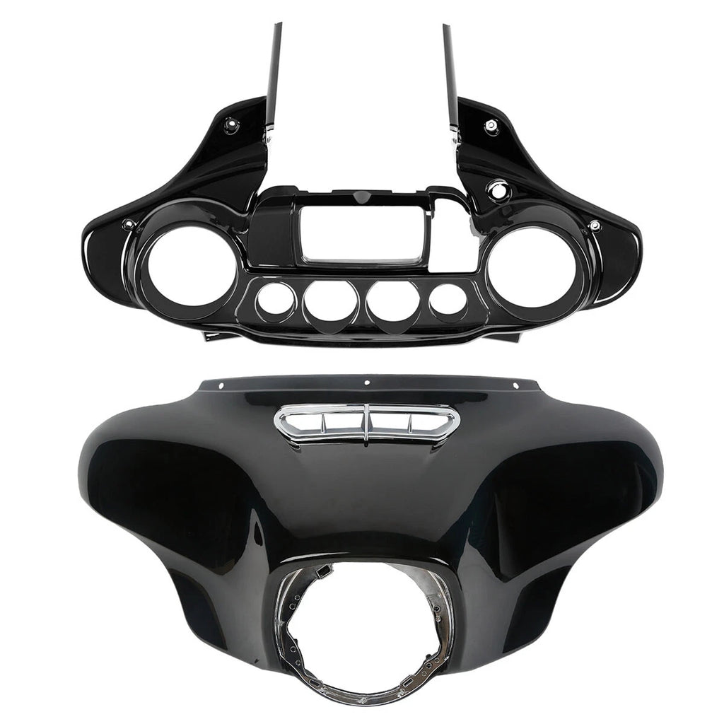 Outer & Inner Batwing Fairings for Harley Electra Glide (2014–2024) - Vivid Black