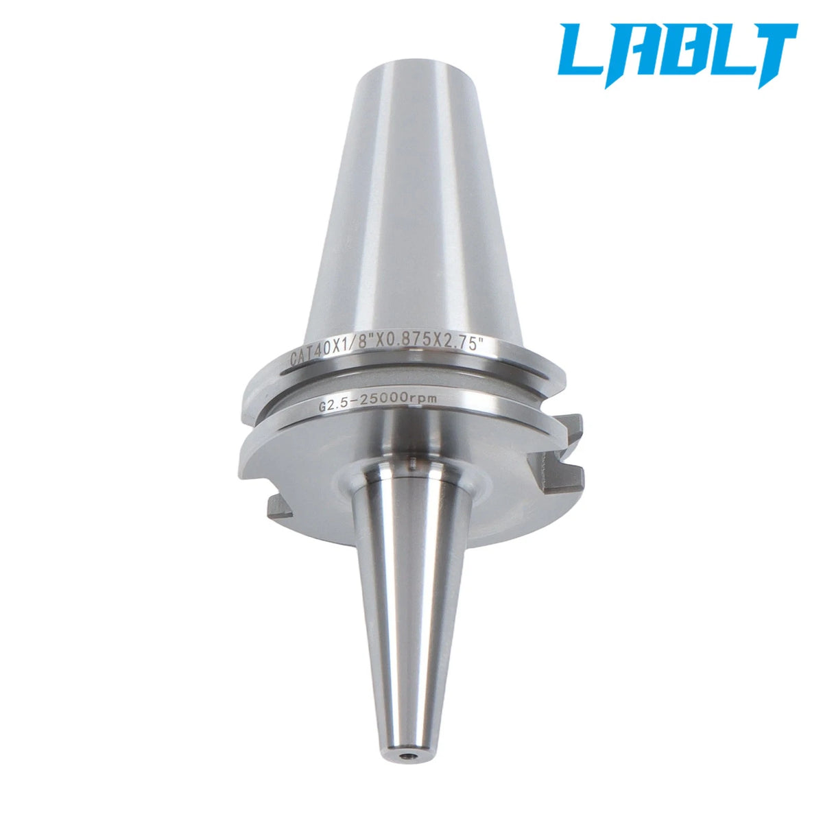 LABLT CAT40 1/8" Shrink Fit End Mill Holder for CNC Machines (0.0002" Tolerance)