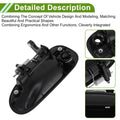 Exterior Door Handle for Honda Civic (1996–2000) Front Right Black Plastic