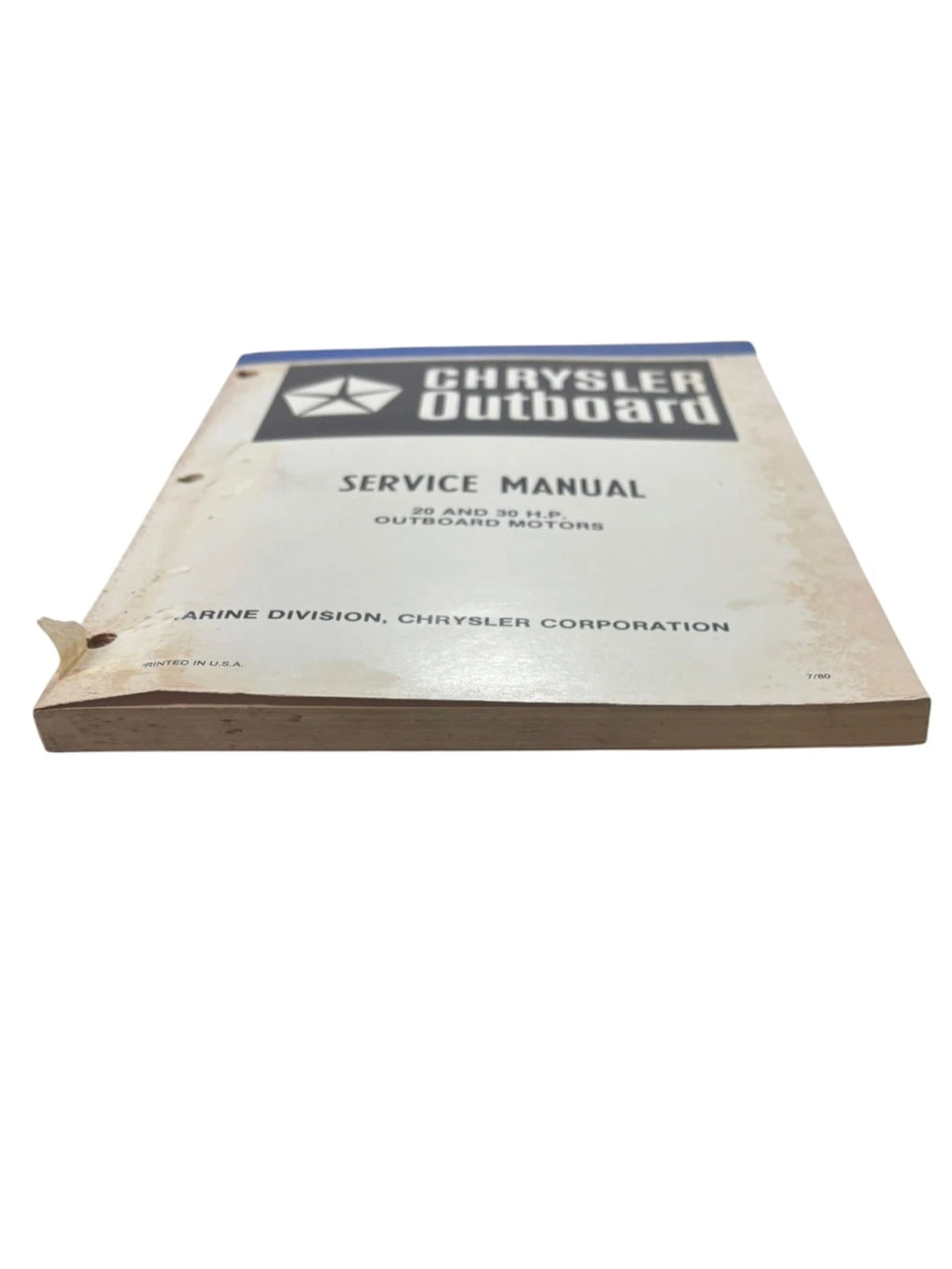 Service Manual for Chrysler Outboards OB3643 (20/30 HP)