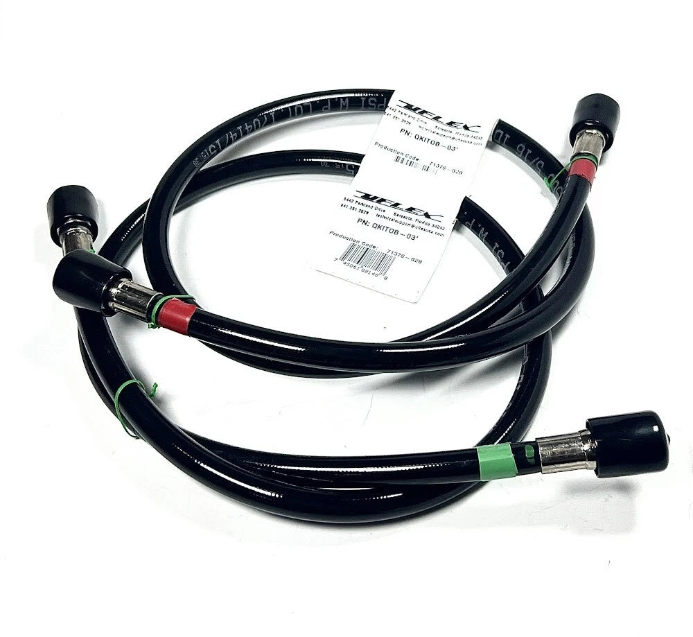 Hydraulic Hose Kit (2 Hoses, 3FT) for Uflex (KITOB-03)
