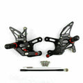 Rearsets Footpegs Pedals for Kawasaki ZX-10R Ninja (2008–2010) Black T9