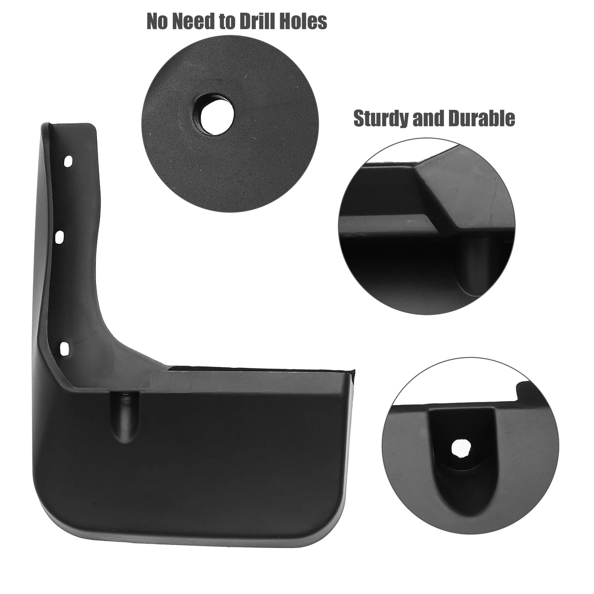 Set of 2 Front and Rear Mud Flaps Splash Guards for Toyota Highlander