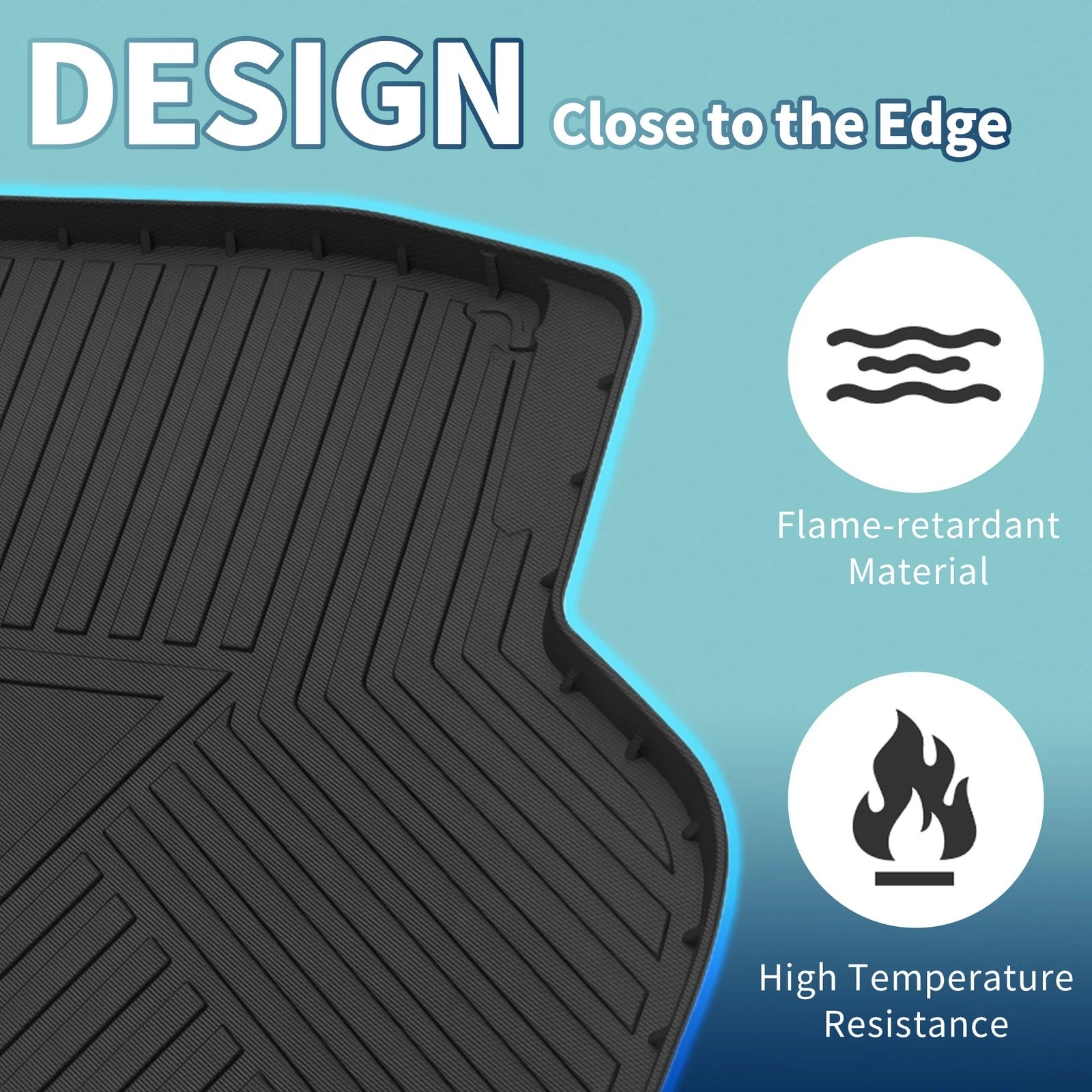 Rear Trunk Cargo Liner Flat Face for Honda Civic (2016–2021) TPE 1 Piece