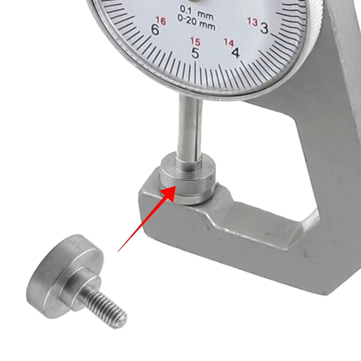 Flat Contact Points for Dial Indicator Accessories D15