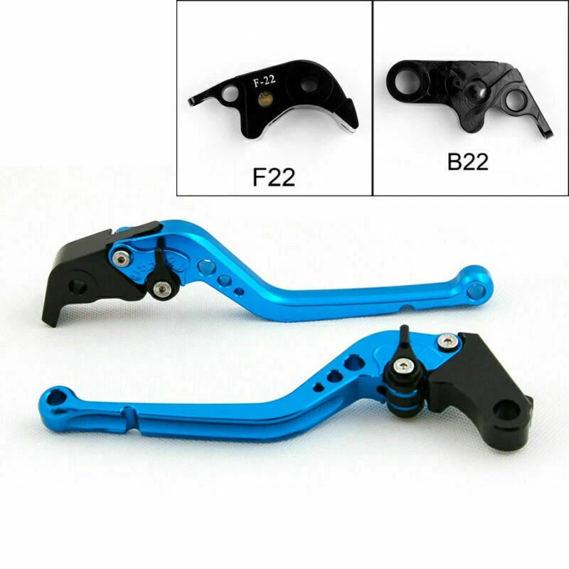 Long Brake Clutch Levers for BMW S1000 RR (2010–2014) T9 Blue