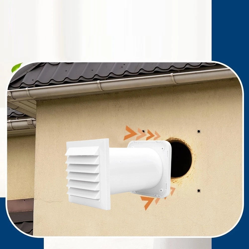 Adjustable Length Wall Air Cap for Brick or Concrete Walls