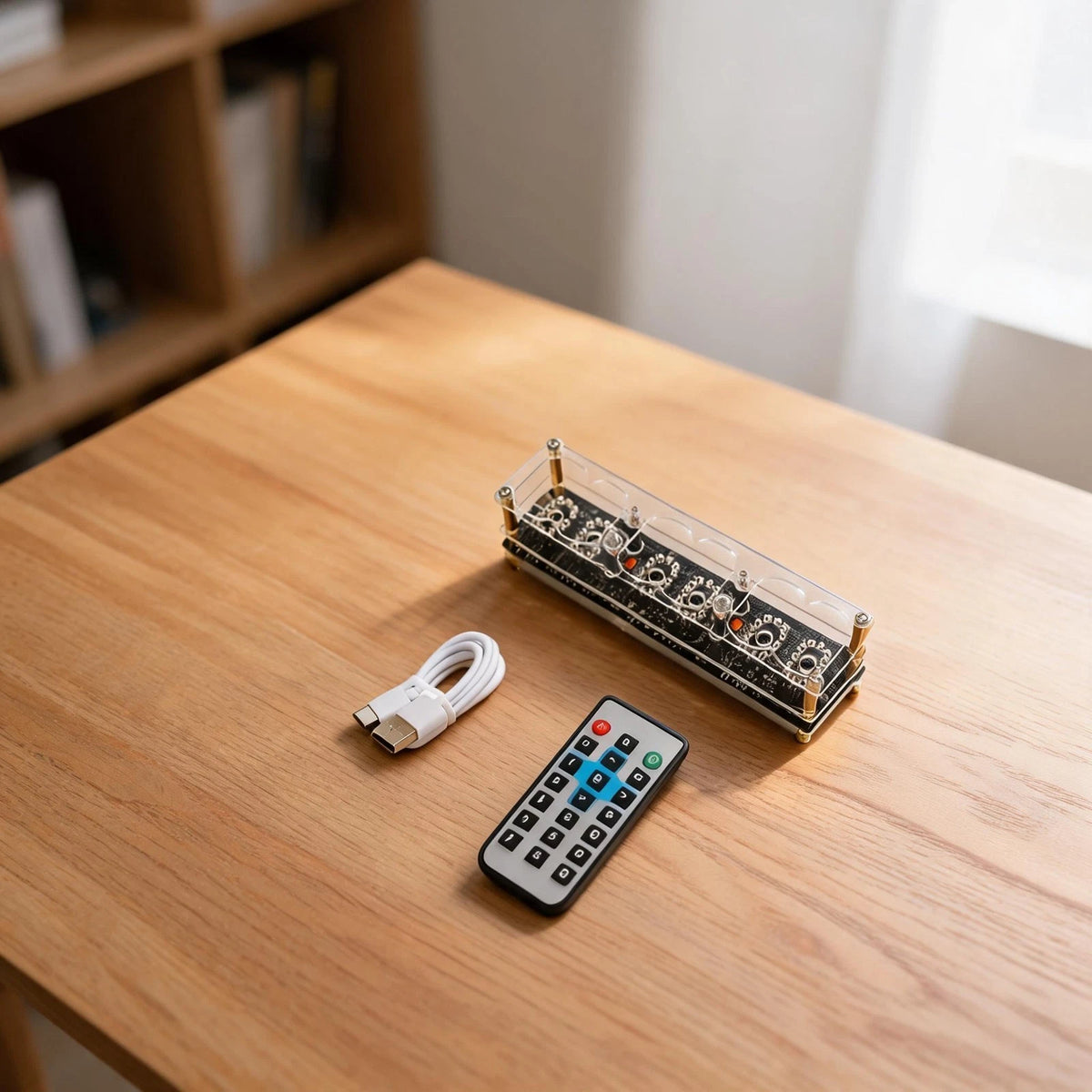 USB Powered IN-12 Tube Clock for IN-12 Tubes (No Soldering Required)