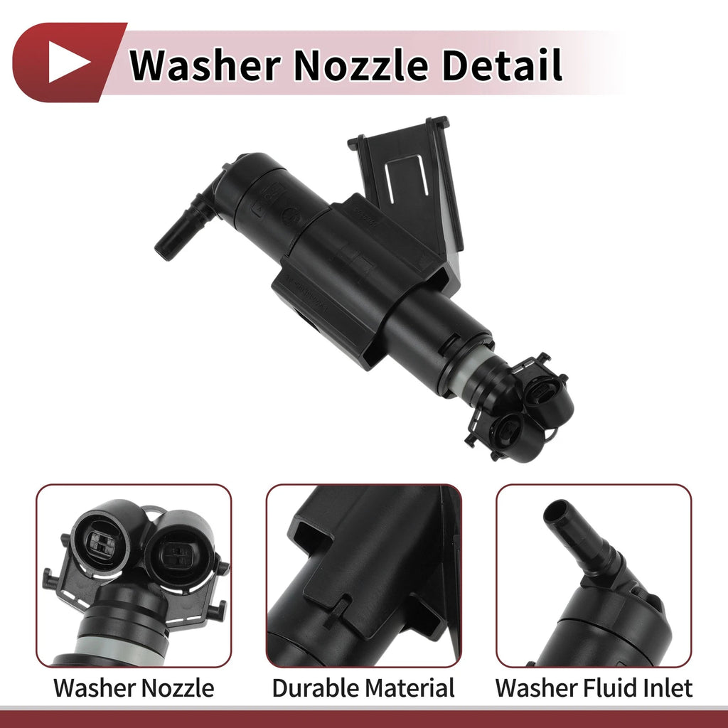 Front Driver Side Headlight Washer Nozzle for Ford Kuga (2012–2015) 1 Pcs